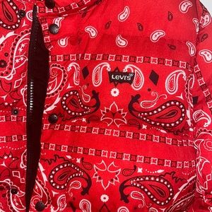 Levi’s red bandana coat